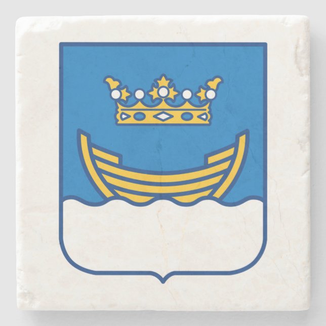 Posavasos De Piedra Escudo de Helsinki (Finlandia) (Anverso)