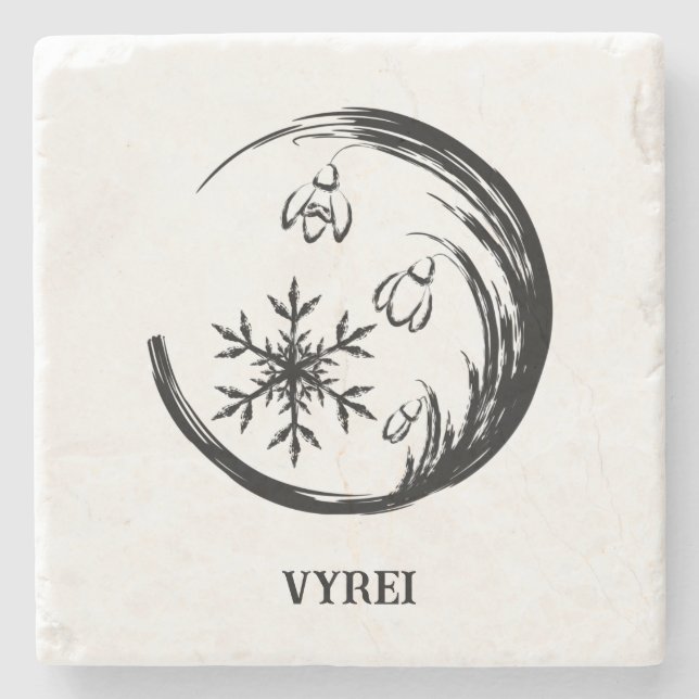 Posavasos De Piedra Escudo de invierno (Anverso)