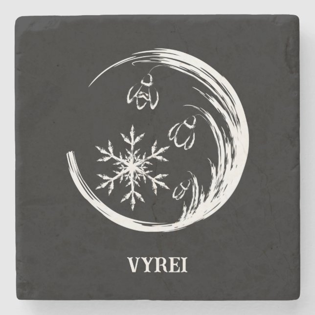 Posavasos De Piedra Escudo de invierno (Anverso)