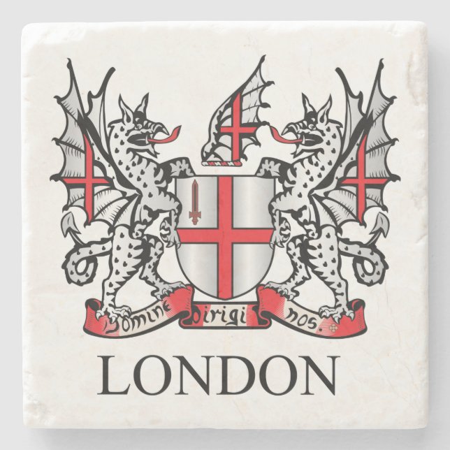 Posavasos De Piedra Escudo de Londres (Anverso)