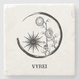 Posavasos De Piedra Escudo de verano