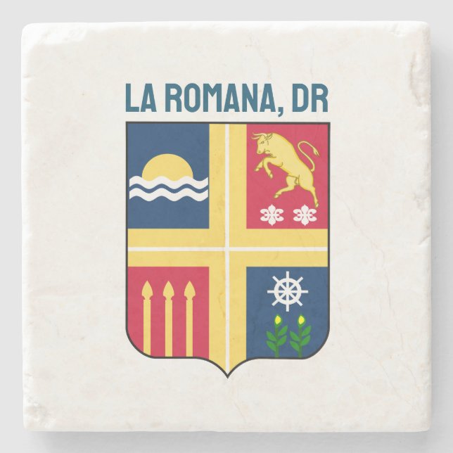 Posavasos De Piedra Escudo - La Romana, República Dominicana (Anverso)
