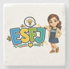 Posavasos De Piedra ESFJ — A Construtora de Conexões