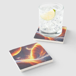 Posavasos De Piedra Espacio de agua de incendio