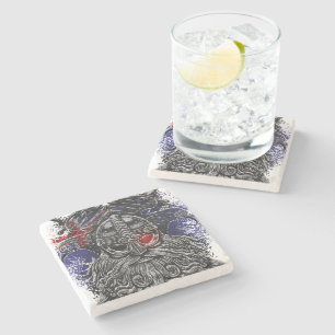 Posavasos De Piedra Espadas de Odin ravens Bandera de Viking Mythology