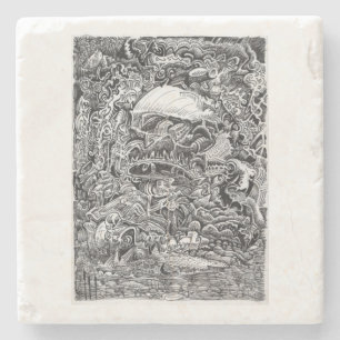 Posavasos De Piedra Esperando la salida del Maelstrom