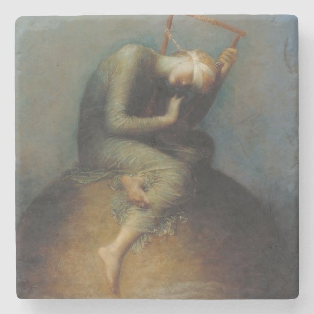 Posavasos De Piedra Esperanza (de George Frederick Watts) (Anverso)