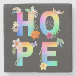 Posavasos De Piedra Esperanza Inspiradora artística positiva motivacio