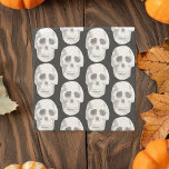 Posavasos De Piedra Espinoso patrón blanco y negro|Feliz Halloween<br><div class="desc">Espinoso patrón blanco y negro|Feliz Halloween</div>