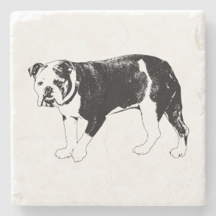 Posavasos De Piedra Espíritu Activo, Escena de Bulldog