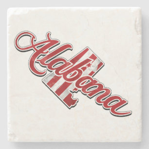 Posavasos De Piedra Esquema de estado de Alabama