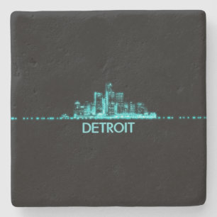 Posavasos De Piedra Esquina de Detroit