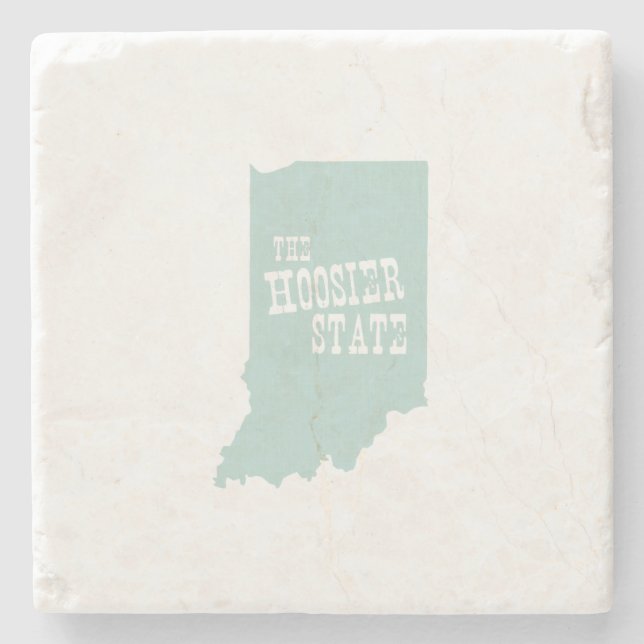 Posavasos De Piedra Estado del Hoosier del apodo de Indiana (Anverso)