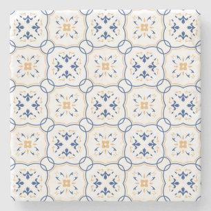 Posavasos De Piedra Estampado de flores 2