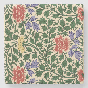 Posavasos De Piedra Estampado de peonía Chinoiserie Vintage de Owen Jo