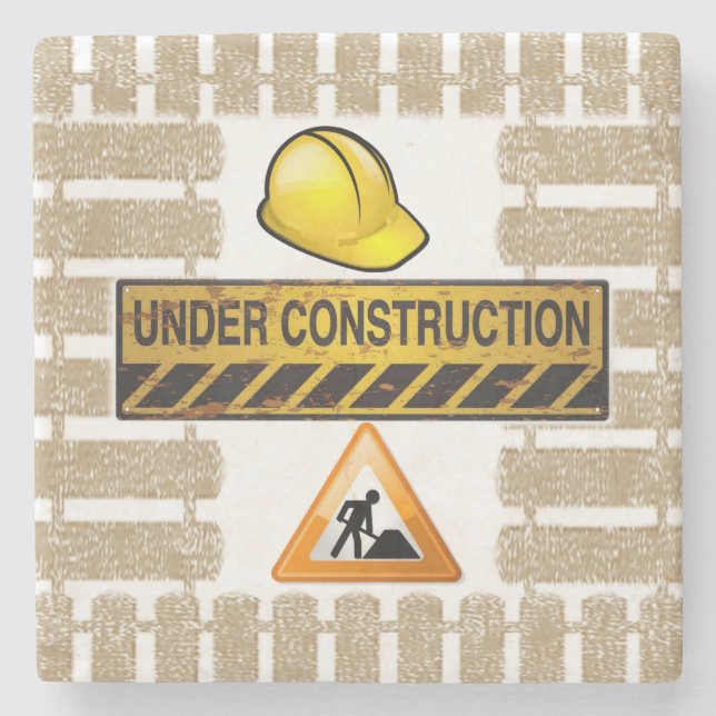 Posavasos De Piedra Estanque De Piedra De Mármol En Construcción (Anverso)