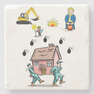 Posavasos De Piedra Estanque De Piedra De Mármol En Construcción