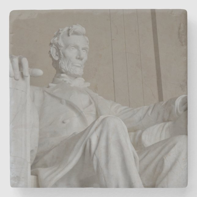 Posavasos De Piedra Estatua conmemorativa de Lincoln (Anverso)