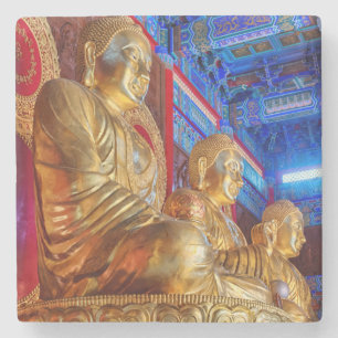 Posavasos De Piedra estatua de imagen de Buda chino tailandés
