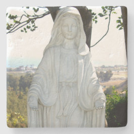 Posavasos De Piedra Estatua de la Virgen María