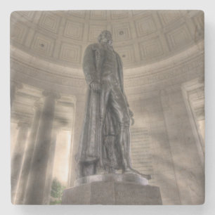 Posavasos De Piedra Estatua del Bronce en el Memorial Thomas Jefferson