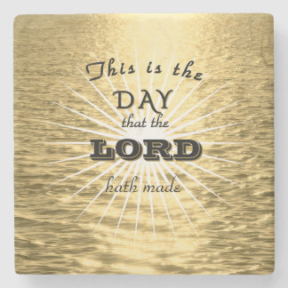 Posavasos De Piedra Este es el día Religious Stone Coaster