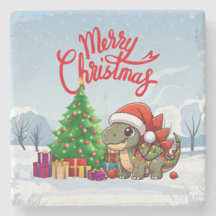 Posavasos De Piedra Estegosauro de Navidades infantiles curas/extravag