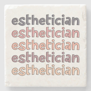 Posavasos De Piedra Esteticista Cosmetóloga Esteticista Lindo