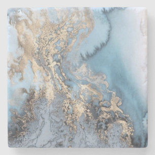 Posavasos De Piedra Estilo de agregación abstracto