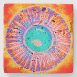 Posavasos De Piedra Estilo de diseño de arte de la escaparate de piedr