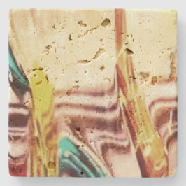 Posavasos De Piedra Estilo de diseño de arte de la escaparate de piedr