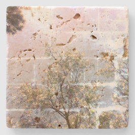 Posavasos De Piedra Estilo de diseño de arte de la escaparate de piedr