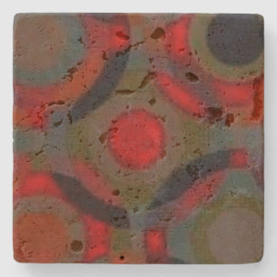 Posavasos De Piedra Estilo de diseño de arte de la escaparate de piedr