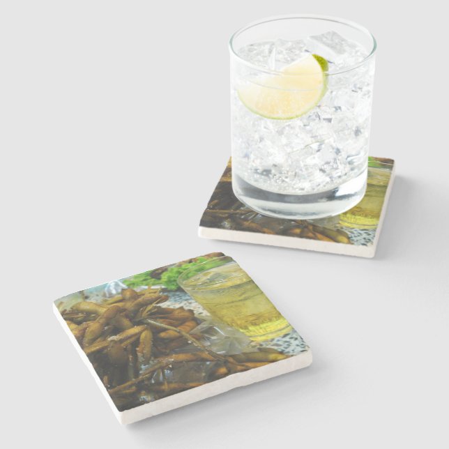 Posavasos De Piedra Estilo tailandés de Edamame (Lateral)