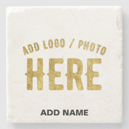 POSAVASOS DE PIEDRA ESTILOSO MODERNO PERSONALIZABLE BLANCO VERIFICADO