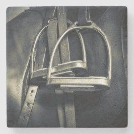 Posavasos De Piedra Estiloso truco plateado sobre la silla de ruedas e