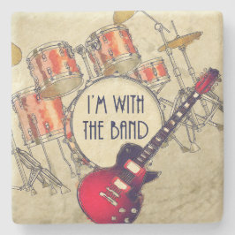 Posavasos De Piedra Estoy con la banda Stone Coaster