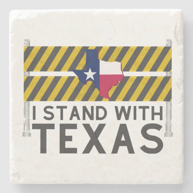 Posavasos De Piedra Estoy De Acuerdo Con Texas (Anverso)