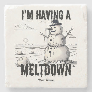 Posavasos De Piedra Estoy teniendo un colapso, Snowman