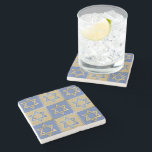 Posavasos De Piedra Estrella azul dorada de los paneles de arte de Dav<br><div class="desc">Está viendo la colección Lee Hiller de arte fotográfico y diseños de decoración de casa y oficina, ropa, regalos y objetos de colección. Los diseños incluyen la fotografía Lee Hiller y la colección de arte digital de medios mixtos. Puedes ver su fotografía de la naturaleza en http://HikeOurPlanet.com/ y seguir su...</div>