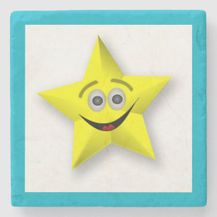 POSAVASOS DE PIEDRA ESTRELLA CARA
