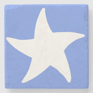 Posavasos De Piedra Estrella de Mar Azul