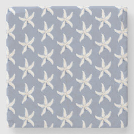 Posavasos De Piedra Estrella de Mar Blanca Azul Playa