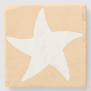 Posavasos De Piedra Estrella de Mar Melocotón