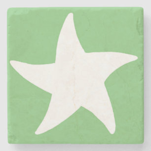 Posavasos De Piedra Estrella de mar verde