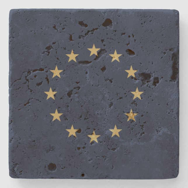Posavasos De Piedra Estrella - estrella Europe - Europa - UE-flag (Anverso)