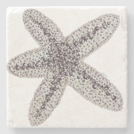 Posavasos De Piedra Estrellas de mar - neutral