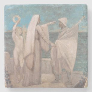 Posavasos De Piedra Estudie para el patriotismo de Pedro Puvis de