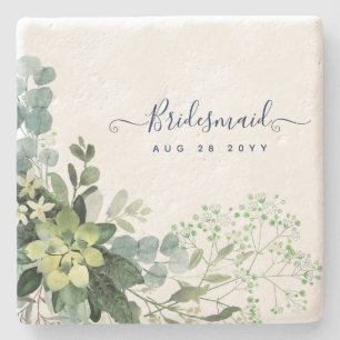 Posavasos De Piedra Eucalyptus Greenery Boda Foliage Babys Breath