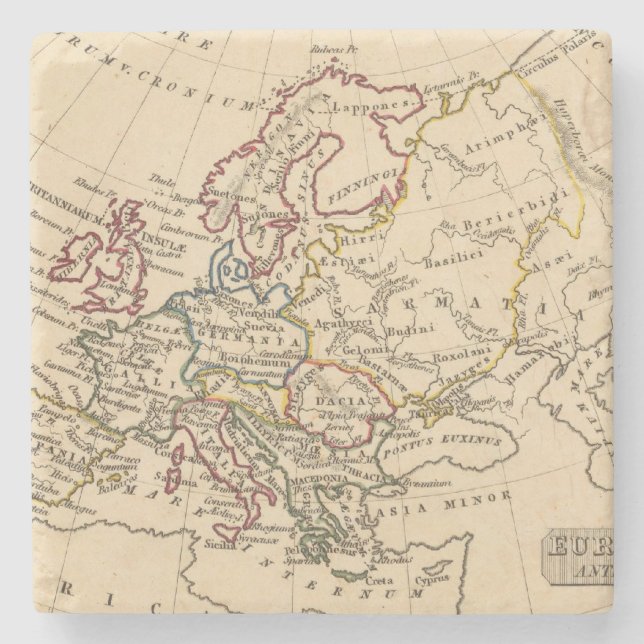 Posavasos De Piedra Europa antigua (Anverso)